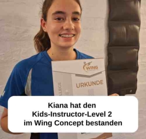Kiana hat das 2te Level als Kids-Instructor erreicht | Selbstverteidigung - Kampfkunst - Kampfsport